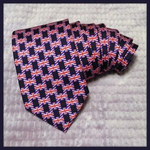 United Kingdom Union Jack Flag Necktie - Men's Tie - by Frangi